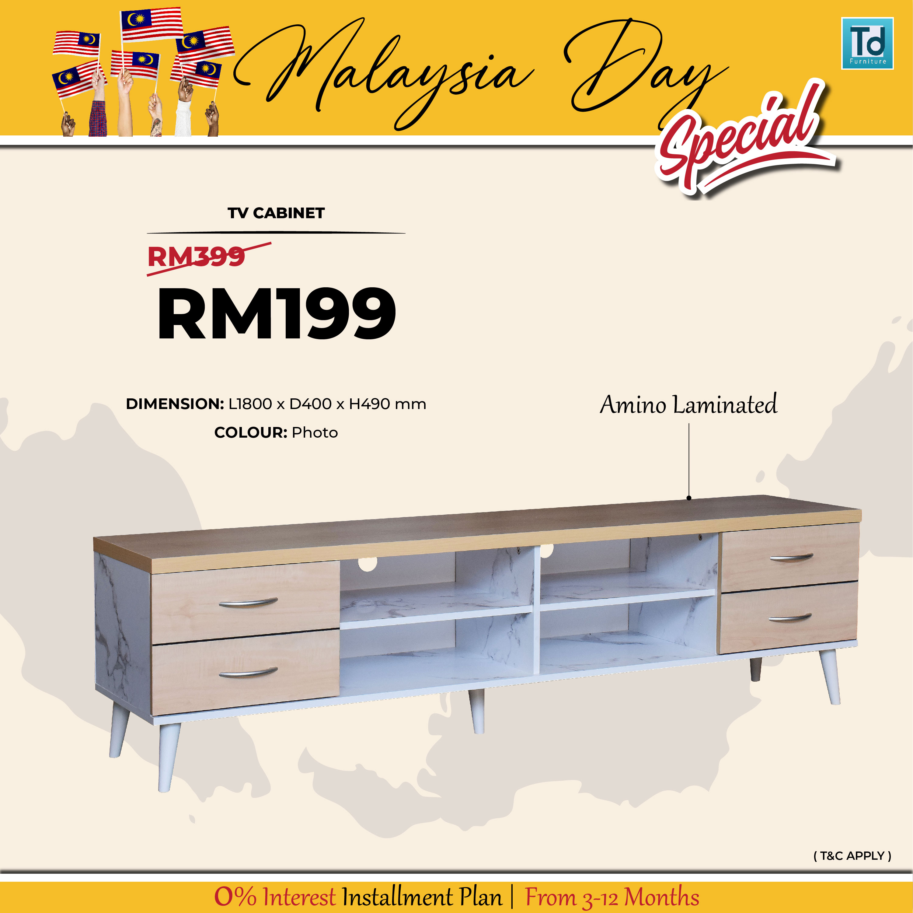 MALAYSIA DAY SPECIAL 6FT TV 